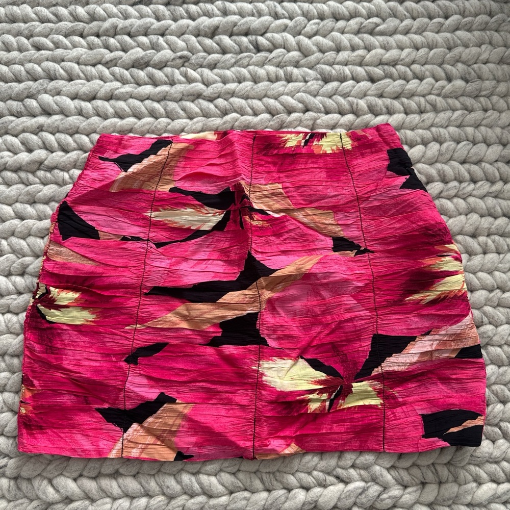 Draped Mini Skirt